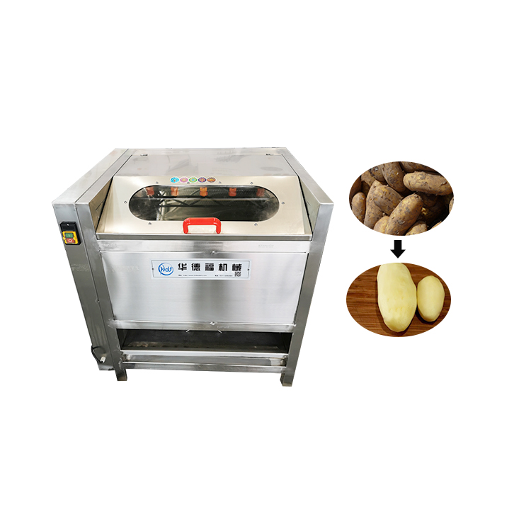 Brush root vegetable peeling equipment with stalinite cover