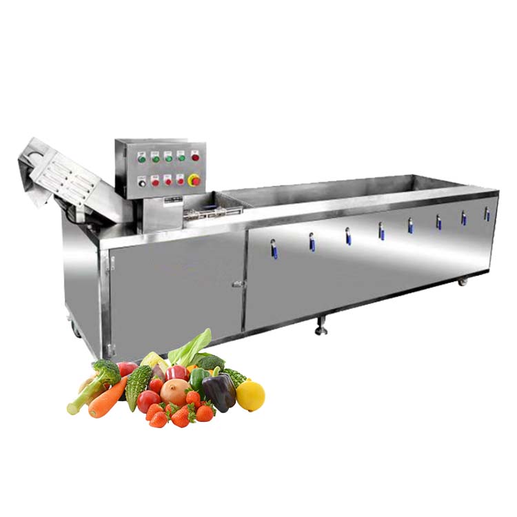 Industrial modular vegetable washer with compartments