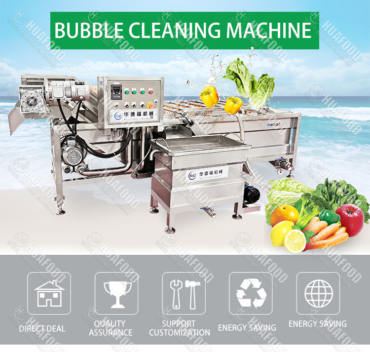 Стиральная машина с воздушным пузырем и внешней циркуляцией воды - Машина для мытья фруктов и овощей - 1