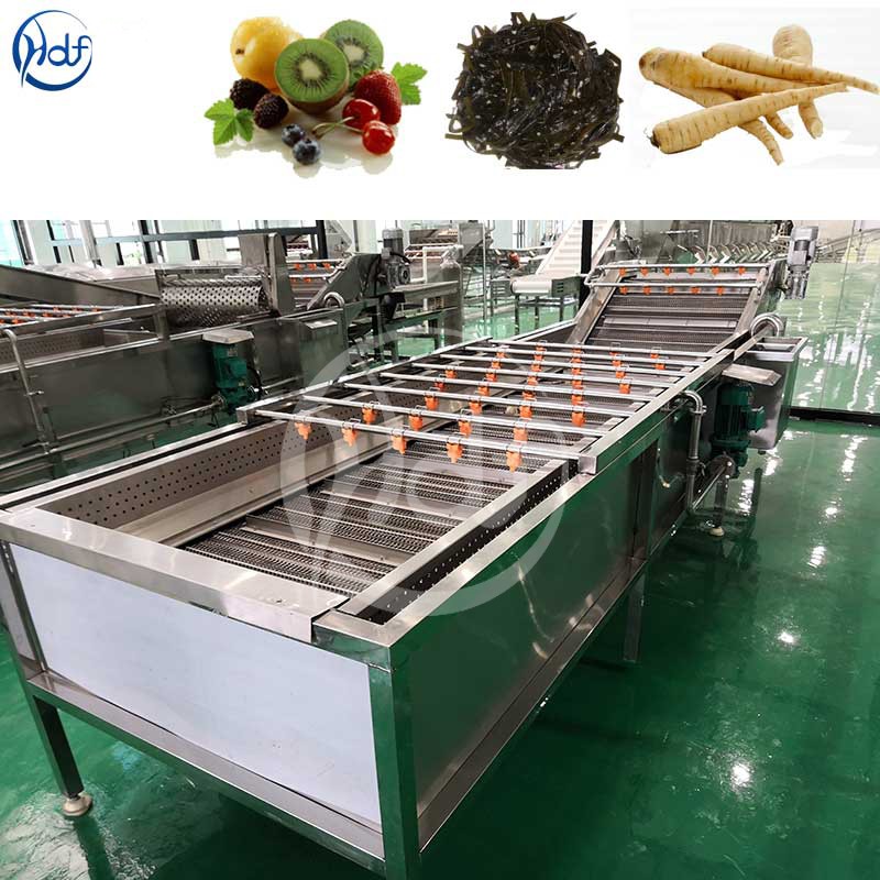 Washing and Sorting Machine Price Automatic Fruit Date Orange Bubble Cleaner Industrial Usage Multifunctional Cleaning 220V/380V - Fruit and vegetable washing production line - 3