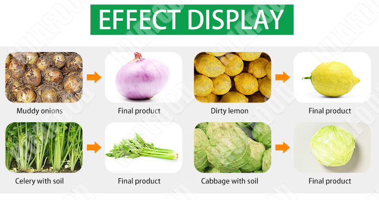 fruit & vegetables cleaning machine for frozen processing line device - Fruit and vegetable washing production line - 2