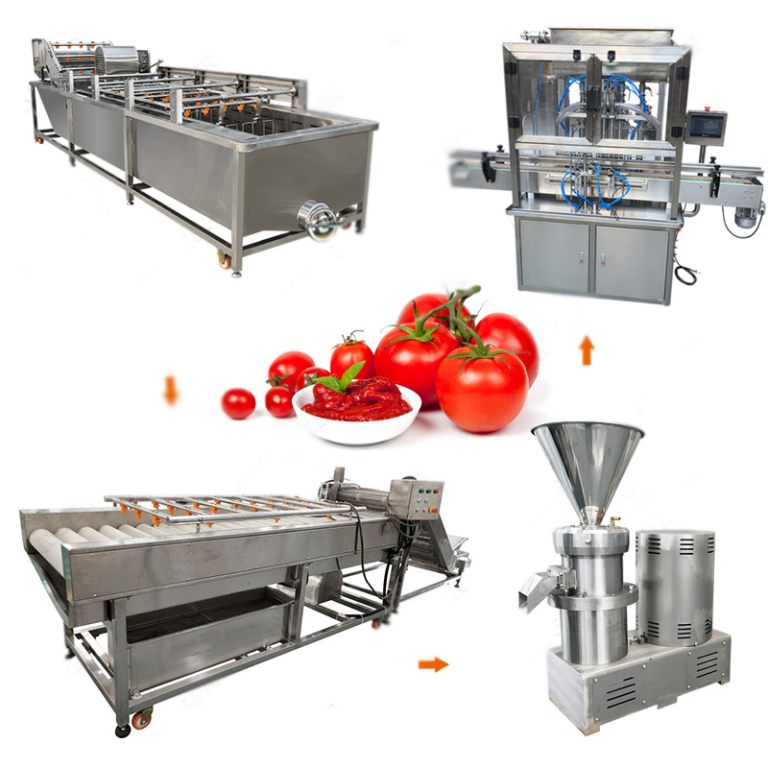 Semi-Automatic Tomato Ketchup Making Line Ketchup Paste Production Line ...